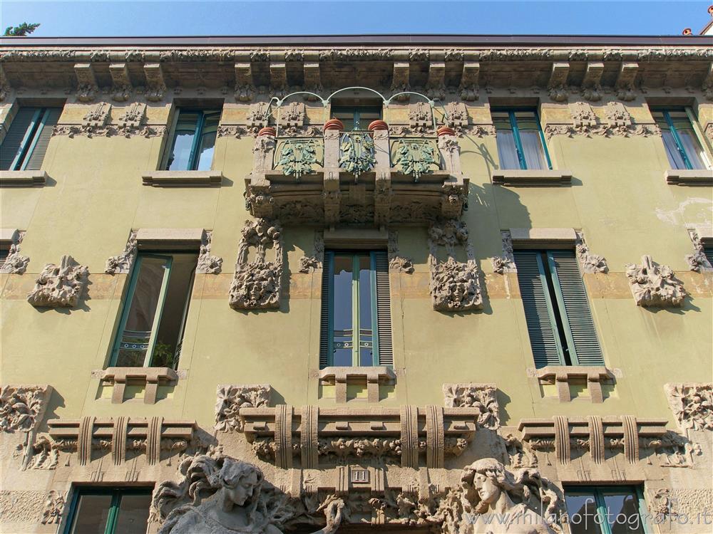 Milan (Italy) - Facade of House Campanini